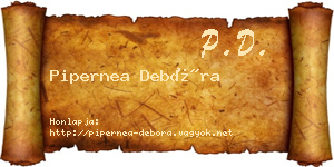 Pipernea Debóra névjegykártya